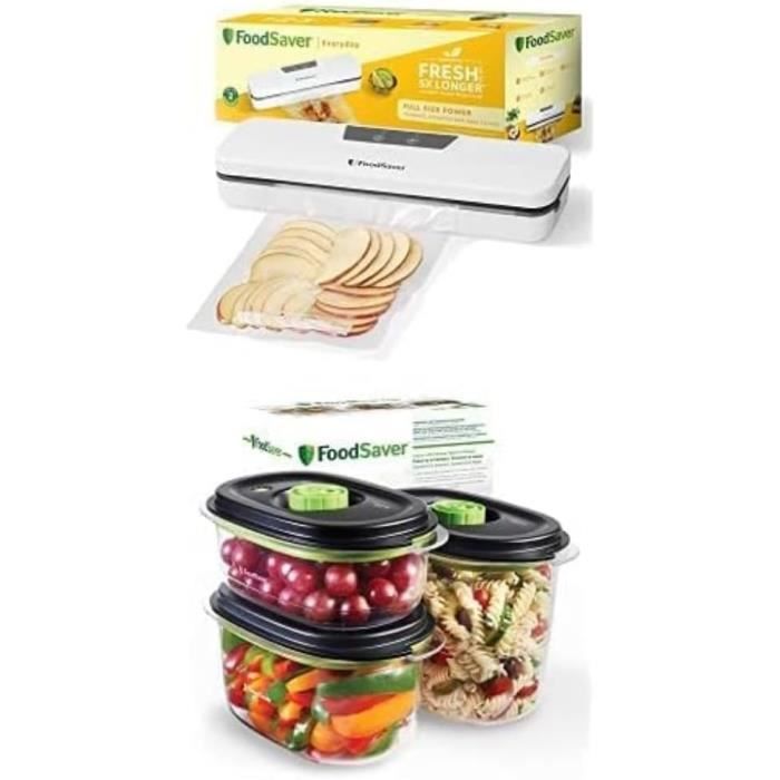 Everyday Machine Sous Vide Alimentaire, Avec 5 Sacs D'Emballage Sous Vide  (0,94L & 3,78L) & Boîtes Alimentaires De Conservati[H149]