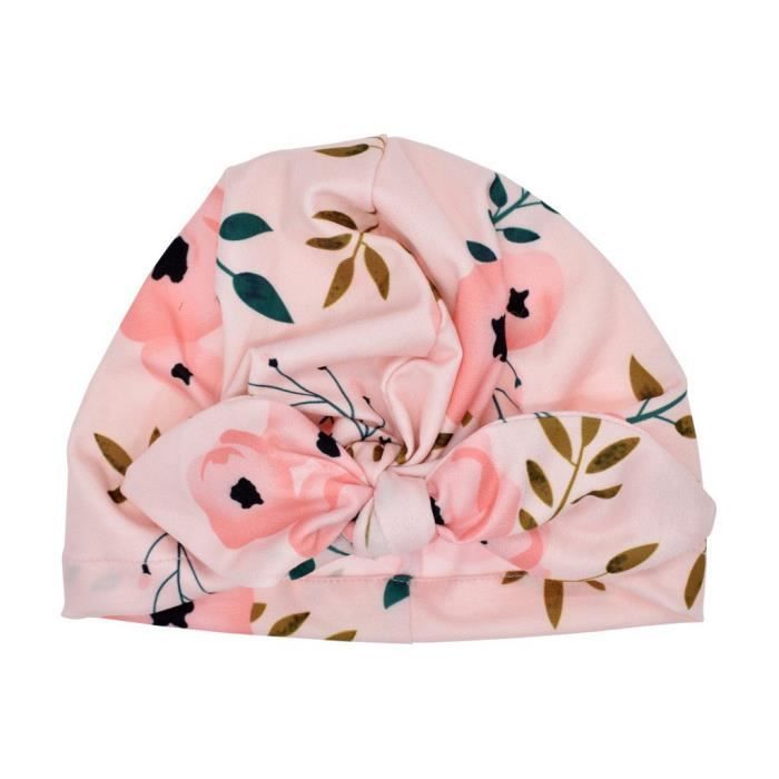 Nouveau-né bébé fille bébé Chapeau de soleil floral bowknot Cap enfant en  bas âge Turban accessoires photo Chapeau de bébé 05028 Rose - Cdiscount  Prêt-à-Porter