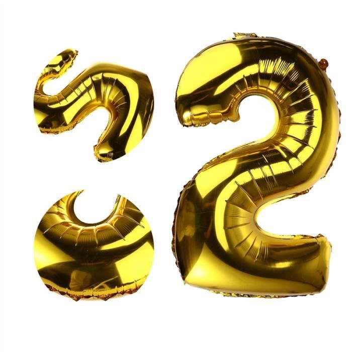 32 Pouces Epaissis Helium Foil Ballons Numero 2 Ballons D Anniversaire Pour Anniversaire De Mariage Decoration Or Achat Vente Ballon Decoratif Cdiscount 32 Pouces Epaissis Helium Foil Ballons Numero 2 Ballons D Anniversaire Pour Anniversaire De Mariage Decoration Or Achat Vente Ballon Decoratif Cdiscount