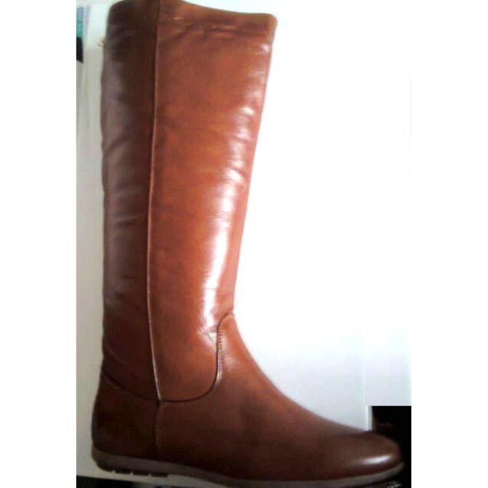 bottes cavaliere camel femme