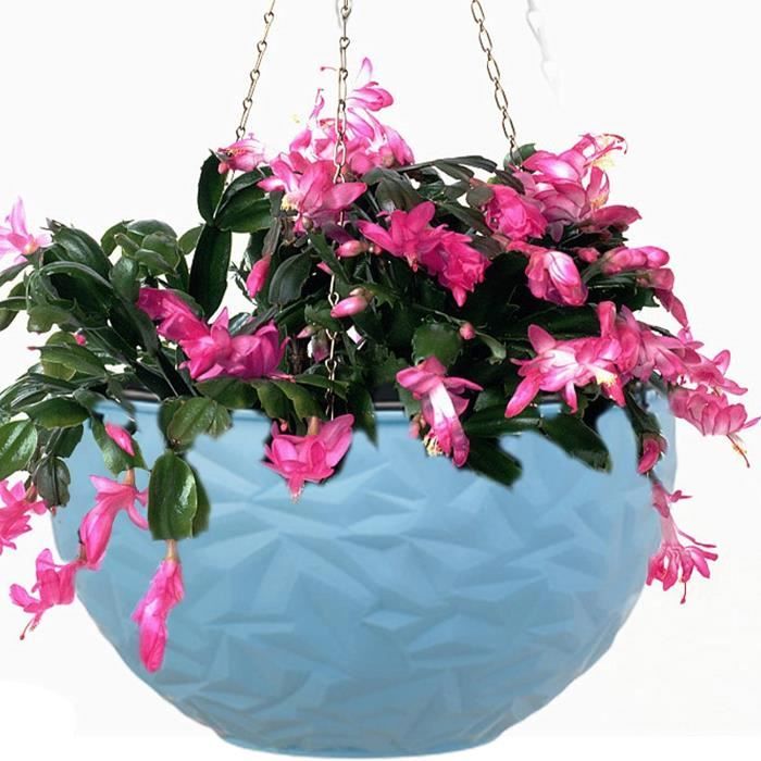 Lot De 3 Paniers Suspendus En Fer Forgé Noir - Support Rond Pour Pots De Fleurs, Balcon, Clôture (22x22x18 Cm)