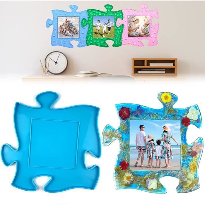 Moules de cadre Photo en résine, grands cadres Photo en Silicone, moulage en forme de cœur, moules époxy UV pour bricolage, décoration de Table de maison  36