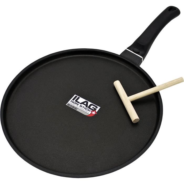 Crêpière En Fonte D'aluminium Marra 28 Cm - Revêtement ILAG Antiadhésif, Compatible Tous Feux Dont Induction