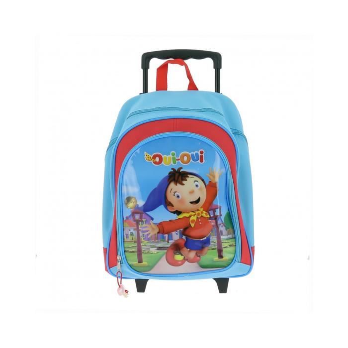 Sac a dos roulettes Oui Oui bondissant pour la maternelle 1 Rouge Cdiscount Bagagerie Maroquinerie