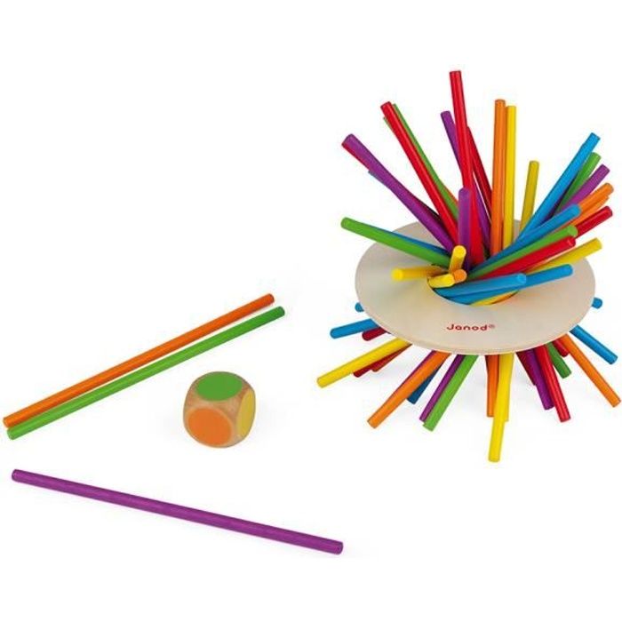 Jeu dadresse Crazy Sticks - JANOD - Bois - Dès 3 Ans