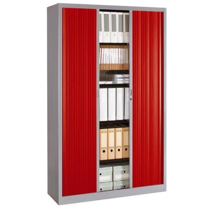 Armoire Metal Classtout Color A Rideaux L 120 X H 198 Cm
