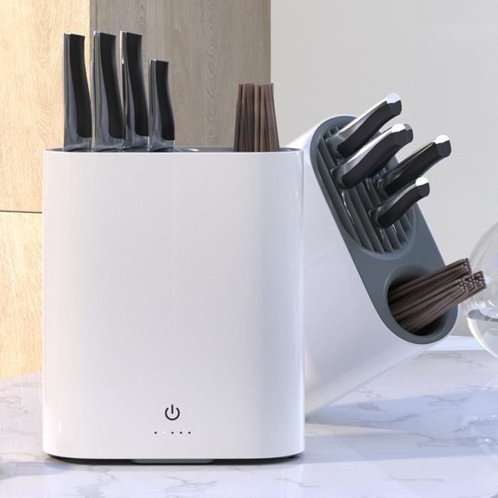 Porte Couteau Desinfection Intelligente 2 En 1 Boite Peut Contenir 6 Couteaux Et 8 Cuilleres Sechoir De Sterilisation Uv Achat Vente Bloc Couteau Mallette Cdiscount