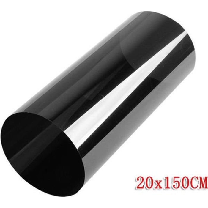 Film solaire Noir de qualite, 6m x 76cm, teinté 1% VLT (76USDB2
