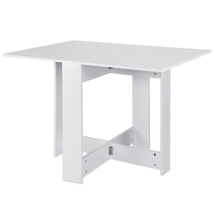 Laizere Table Pliante 2 Pieds Pivotants Blanc Achat Vente Table A Manger Seule Laizere Table Pliante 2 P Cdiscount
