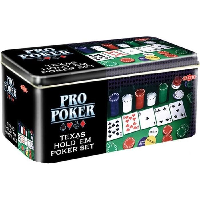 Coffret Métal Propoker Tactic  – Jeu De Carte Tout En 1