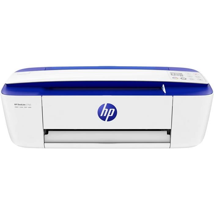 Hp T8x19b Deskjet 3760 All In One Imprimante Bleu Cdiscount Informatique