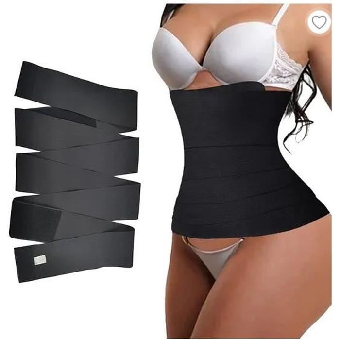 1Pcs Gaine Ventre Plat,4M Gaine Amincissante Taille Réglable  Extensible,Ceinture Sudation Femme Invisible,Pour Maigrir,Gym,Sport -  Cdiscount Prêt-à-Porter