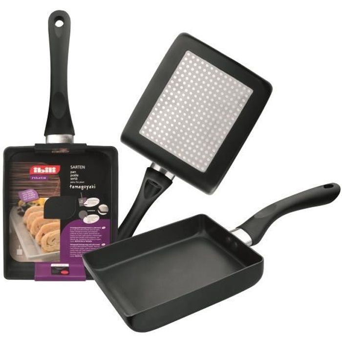 IBILI - Poêle pour tamagoyaki Inducta 15 x 18 cm Aluminium Antiadhésif Compatible avec l’induction