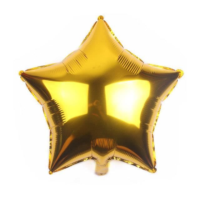 Ballon Geant Etoile 45cm Dore Anniversaire Cdiscount Maison