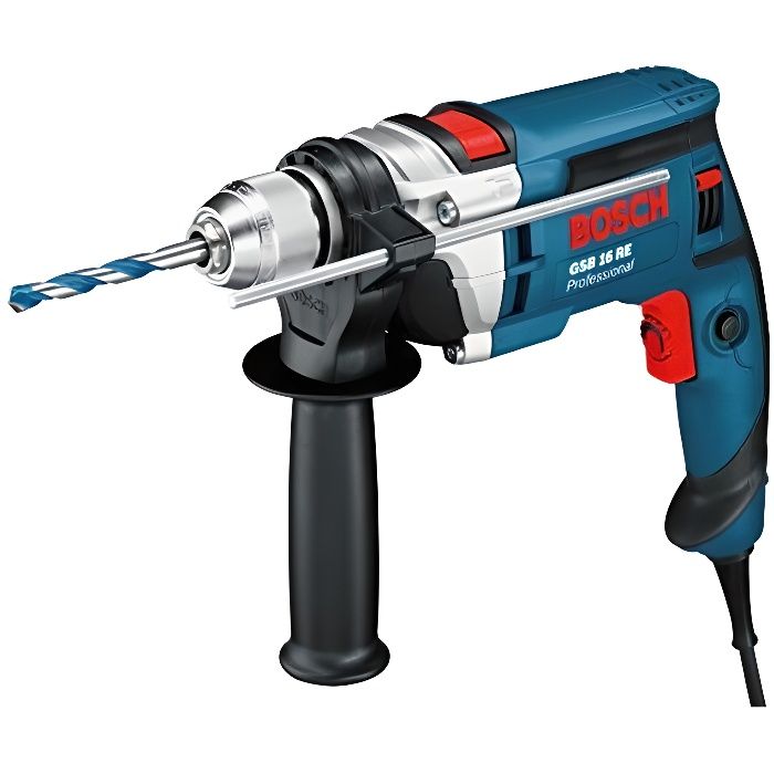 Perceuse À Percussion Bosch GSB 16 RE – 750 W, Mandrin Auto-lock, Coffret - vue 9