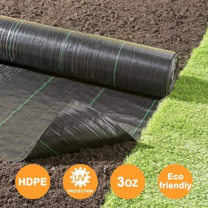Toile De Paillage Contre Les Mauvaises Herbes Membrane Tres