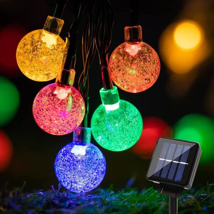 18€05 sur Guirlande lumineuse lumière extérieure de noël à LED à énergie  solaire - Guirlande de Noël - Achat & prix