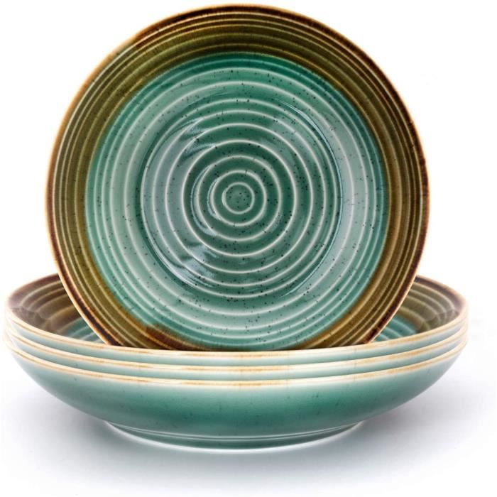 6 x assiettes à pâtes diamètre 30 cm, assiettes à salade, assiettes en 6 x assiettes à pâtes diamètre 30 cm, assiettes à salade, assiettes en