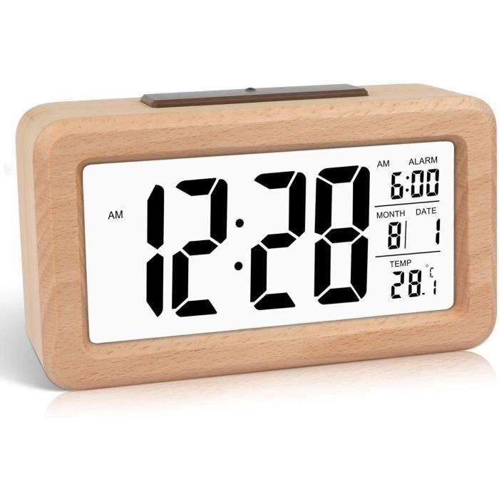 Réveil thermomètre numérique OMABETA - Affichage température, humidité