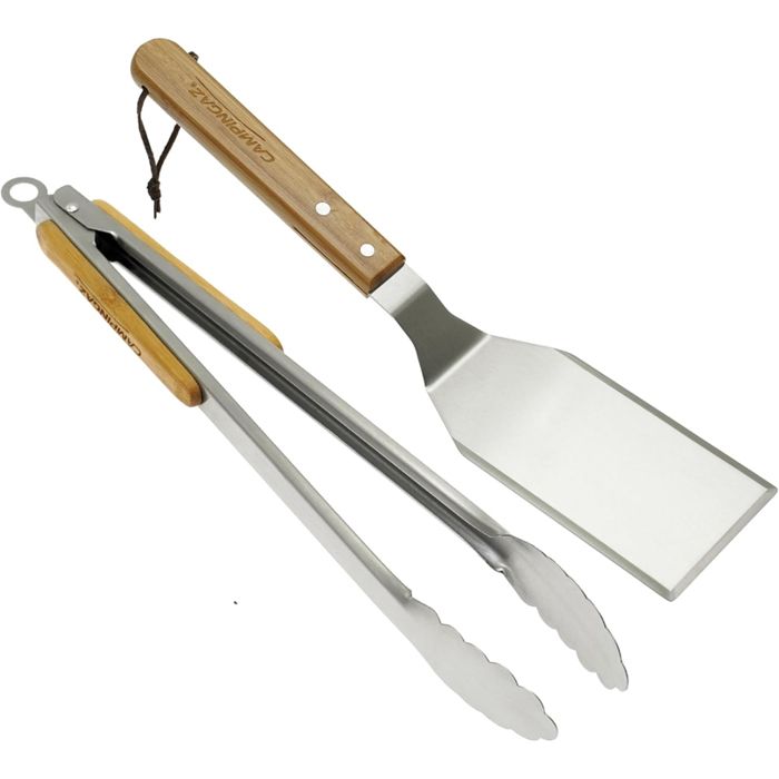 Set 2 ustensiles pour plancha Campingaz 1 spatule et 1 pince - vue 2
