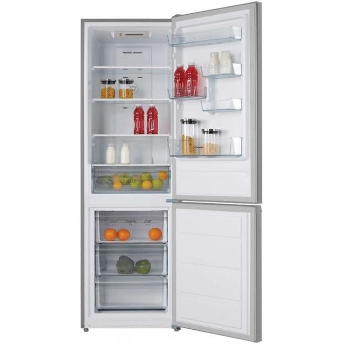 Réfrigérateur Combiné Inversé Candy Cvbnm 6182 Xps - Congélateur bas - Froid ventilé - Distributeur d'eau