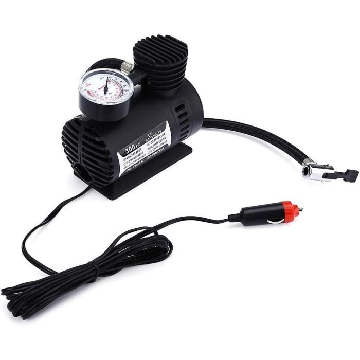 Compresseur D'Air 12V Gonflage Roue Pneu Voiture Moto Pompe Prise ...