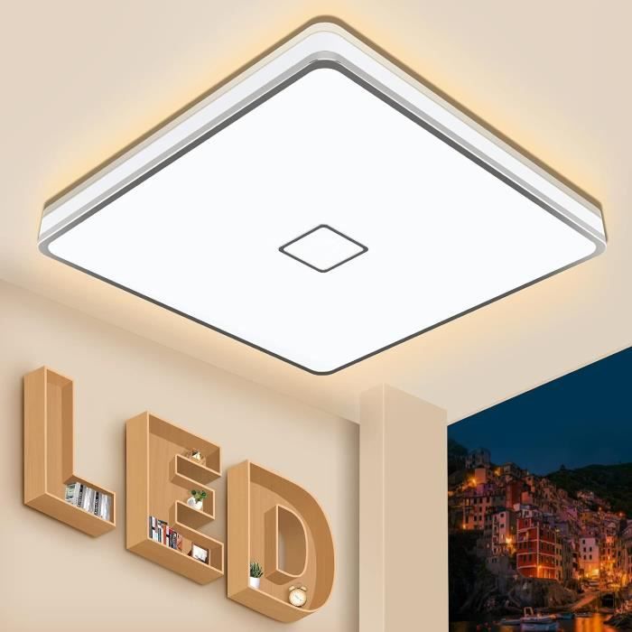 Combuh Plafonnier LED 24W 2400LM 30CM Lampe Plafond Rond, 3000K/4000K/6000K LED Luminaire Plafonnier Moderne, Étanche IP56 Plafonnier Salle de Bain Chambre Cuisine Salon Combuh Plafonnier LED 24W 2400LM 30CM Lampe Plafond Rond, 3000K/4000K/6000K LED Luminaire Plafonnier Moderne, Étanche IP56 Plafonnier Salle de Bain Chambre Cuisine Salon