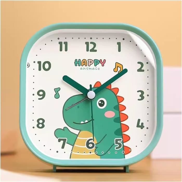 Reveil Réveil De Dessin Animé, Sans Tic-tac Avec Veilleuse, Réveil De 4