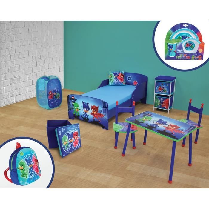 Cijep Pyjamasques Pack Chambre Complete 10 Elements Lit 140 X