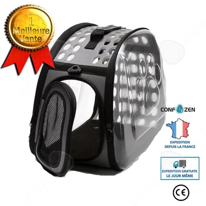 Confo® Sac À Dos Transparent Pour Animaux De Compagnie Sac De Transport De Voyage Respirant Sac À Bandoulière Sac De Chien Pliable