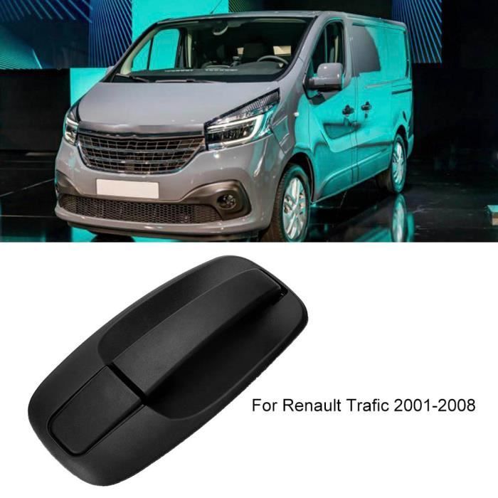 Poignée De Porte Intérieure Arrière Noire Pour Renault Trafic 2001-2008 - Compatible Opel Vivaro, Nissan Primastar