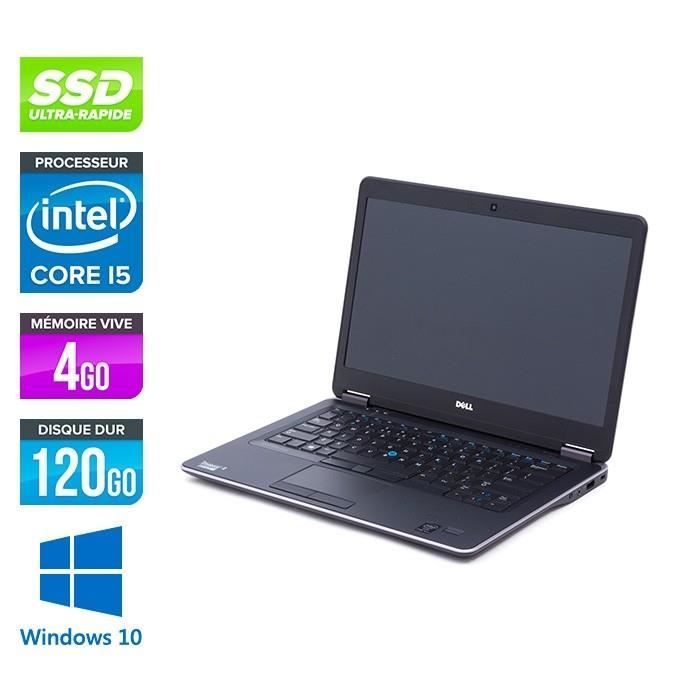 Top achat PC Portable Dell Latitude E7440 Intel Core i5Processeur: Intel Core i5-4310U 1,90GHz Mémoire vive: 8Go pas cher