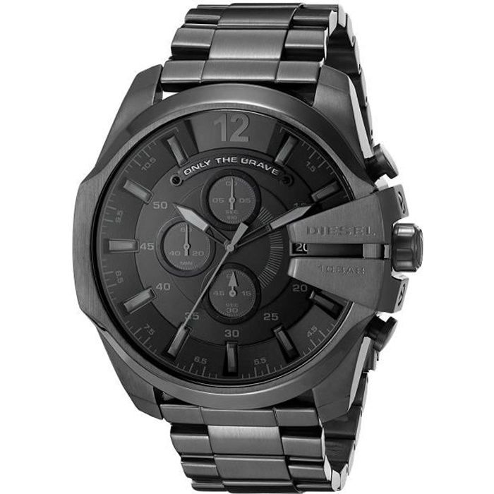 Diesel Homme Montre DZ4355 Bracelet en acier inoxydable noir