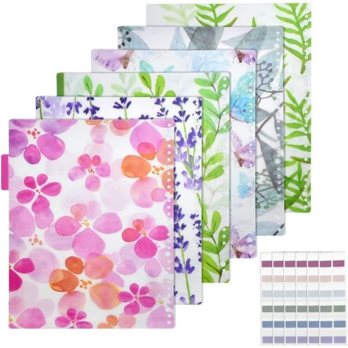 Perfect Line Intercalaires Classeur A4 - Lot De 5 Sets De 5 Couleurs - Polypropylène Recyclable - Fabriqué En Allemagne