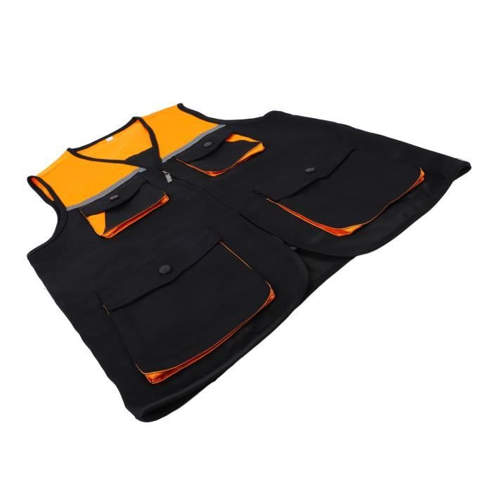 Gilet Securite Homme Green Gilet De Sécurité Réfléchissant Multi-poches Couleur Vive Uniforme Pour Mineurs De Charbon Gilet Reflechissant Running