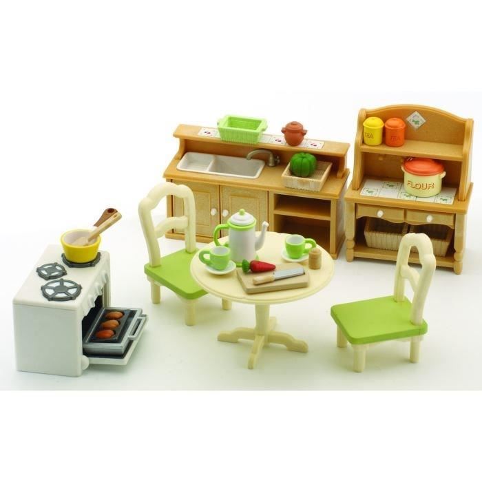 Le meuble de cuisine et accessoires - Sylvanian Families - Jeux  d'imagination