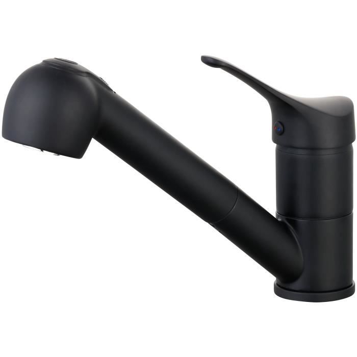 Big Hotto Mitigeur évier à Douchette Mobile Or Brossé | Leroy Merlin