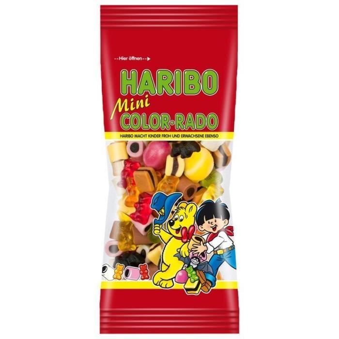Haribo Mini Color-Rado, Réglisse, 12 sacs de 65g - Cdiscount Au quotidien