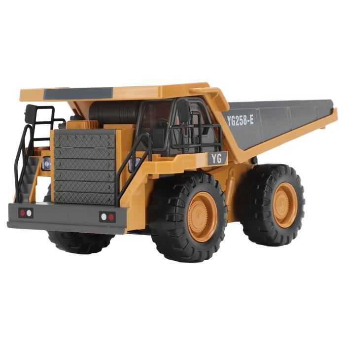 Camion Benne Télécommandé Teeggi - 9 Canaux 1:20 - Jouet Chantier Pour Enfants - Lumière Et Son - 60min Autonomie