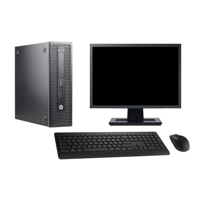 PC HP 600 G1 SFF Ecran 27 Intel Core i7-4770 RAM 32Go SSD 480Go Windows 10 Wifi - Hewlett packard