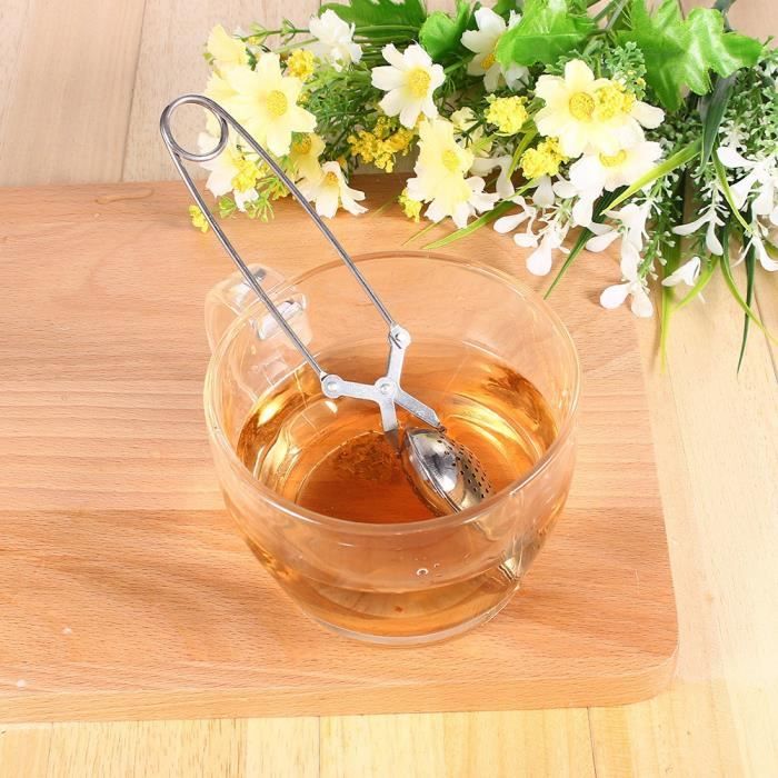 Infuseur à Thé En Acier Inoxydable - Boule à Thé 52 Mm De Diamètre Avec Chaîne - Pour Feuilles De Thé En Vrac, épices, Infusions - Compatible Tasse Et Théière - 5