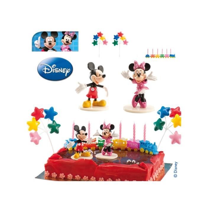 Kit PVC Minnie et Mickey Disney - Decoration gâteau Anniversaire - 112 -  Cdiscount Maison