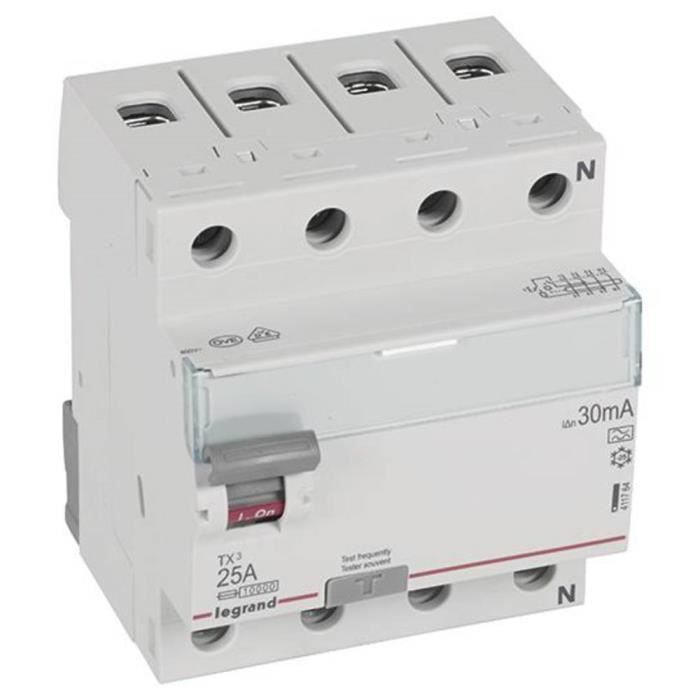 disjoncteur différentiel 10a 3ka 30a type ac bi-polaire hager vis-vis