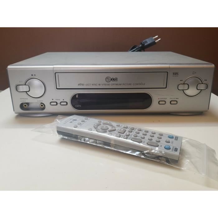 Magnétoscope LG C470 / Cassette VHS K7 VCR / 4 Têtes NTSC