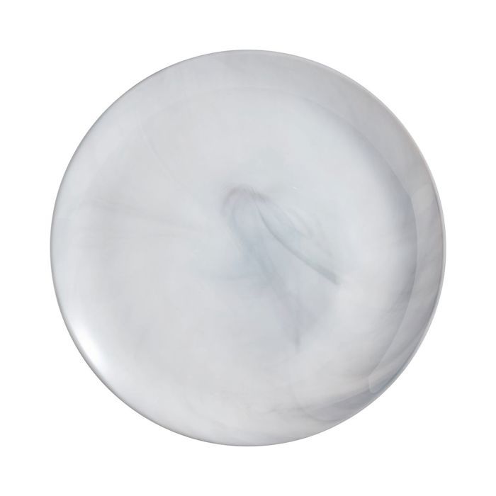 6 assiettes plates Diwali Marble grises 25cm - Luminarc