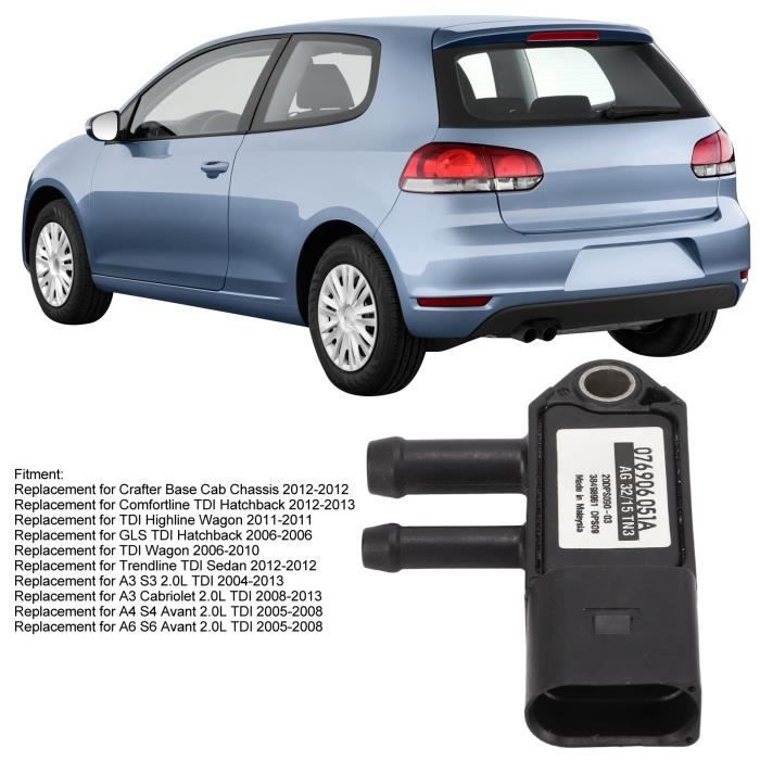 Capteur De Pression Différentielle Aqxreight 076906051A - Compatible VW Audi S4 S6 TDI
