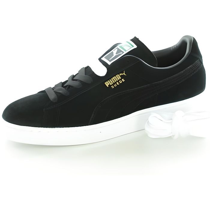 PUMA Baskets Suede Classic Black Homme Noir Cdiscount Chaussures