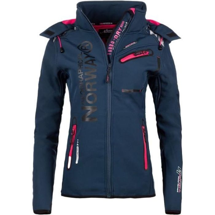 Veste Softshell Marine Femme Geographical Norway Reine
