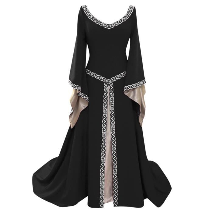 Robe Victorienne Gothique AEGJEGVD 2024 Robe Renaissance Costume Médiéval Femmes Robe Soirée Médiévale Grande Taille
