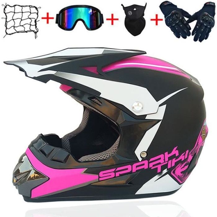 Casque Moto Cross Et Enduro Adulte Motocross Scooter Racing Dot Certifie Casque Course Avec Filet Lunettes Gants Masque Homme Femme Achat Vente Casque Moto Scooter Casque Moto Cross Et Enduro Cdiscount